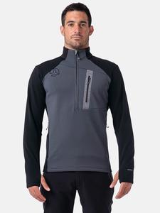 Флисовая куртка TERNUA Fleecejacke Punjak, цвет Schwarz/Grau