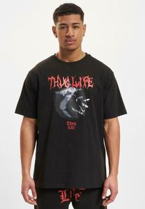 Футболка с принтом DUSKY Thug Life, черный