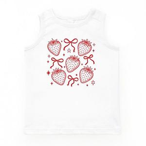 Топ Coquette strawberry chart The Juniper Shop, White