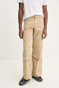 Хлопковые брюки Hugo Blue, бежевый