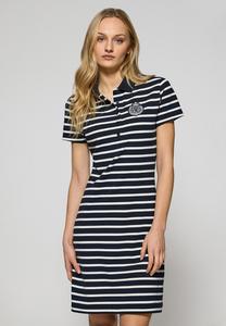Платье из джерси SHORT SLEEVE BUTTONS DR MARELLA Polo Club, синий