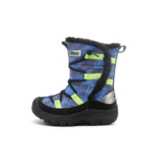 Детские утепленные ботинки Kids Jeep, черный/синий/камуфляж