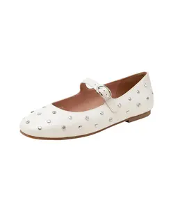 Туфли MILLIE Crystal Stud Mary Jane с кристаллами Linea Paolo, белый