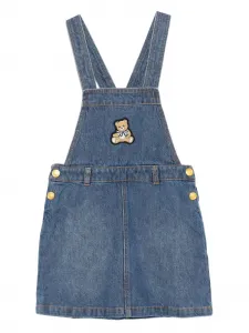 Комбинезон с вышивкой Moschino Kids, синий