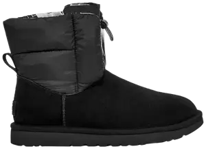 Женские классические макси-сапоги UGG с застежкой-пряжкой, черные