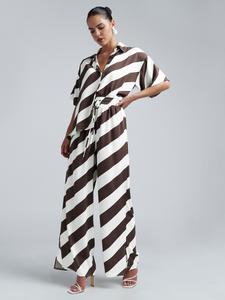 Широкие брюки BWLDR BARCELONA, шоколадный