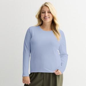 Футболка с длинным рукавом Juniors plus size So, Fiona Blue