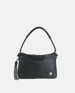 Маленькая сумка на плечо с одной ручкой из черного пу сочетает в себе фактуру и гладкость, всегда в тон Volum, чёрный