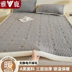 Yalu Наматрасник из велюра 120х200 см, зимний, с флисовой подкладкой, цвет Butterfly Gray