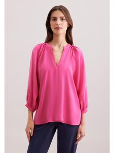 Свободная красная блузка-рубашка Seidensticker