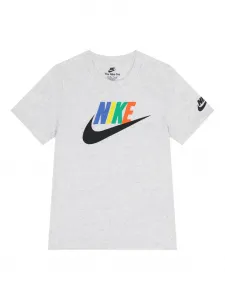 Футболка с логотипом Nike Kids, серый