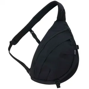 Gramicci Сумка-мессенджер из полиамида армейского зеленого цвета с черным унисекс, Black