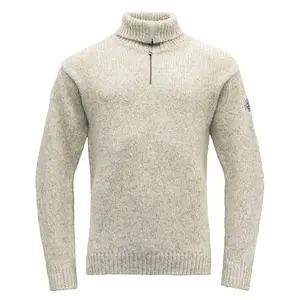 Свитер DEVOLD OF NORWAY Nansen Wool Zip Neck, бежевый