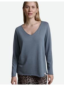 Рубашка с длинными рукавами цвета пепельно-голубого меланжа Cotton Candy