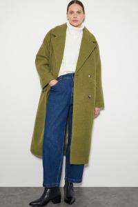 Двубортное букле пальто Ophelia Monsoon, зеленый