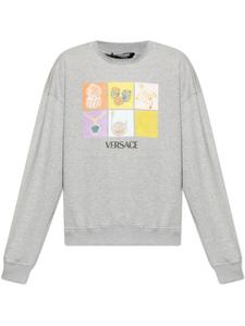 Толстовка с графическим принтом Versace, серый