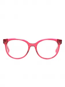 Очки в круглой оправе с логотипом MAX&Co., розовый