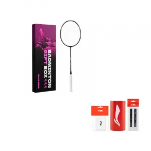 Thunder 90NEW ракетка для бадминтона full carbon, наступательного типа, с утяжеленной головкой, жестким стержнем, высший класс LINING