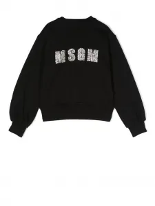 Толстовка с логотипом Msgm Kids, черный