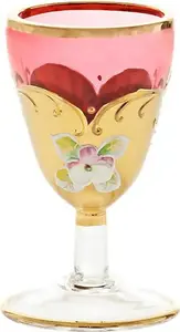 Бокал для аперитива Red Queen 50 мл, синий/золотой/белый, изготовлен из стекла Cristalica GmbH