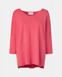 Женский джемпер с V-образным вырезом Stella Rittwagen, коралловый