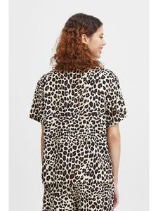 Рубашка с короткими рукавами BYMMJOELLA, стандартный крой, цвет Black Leo Mix b. young