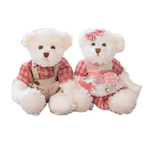 Мягкая и милая пара плюшевых кукол Тедди Беар, высота 30 см, длина 30 см Mise