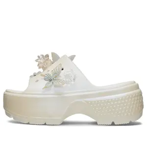 Тапочки (WMNS) Crocs Stomp Slides 'White' 210180-100, белый