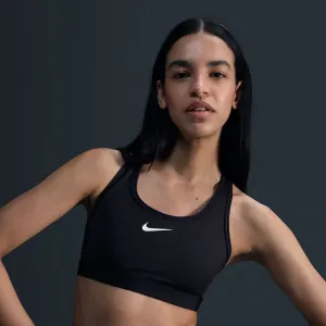 Спортивный бюстгальтер Nike Women's Swoosh Medium Support, чёрный