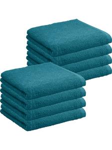 Redbest  Махровое легкое махровое банное полотенце, упаковка из 8 штук, цвет Oceanside, бензиновый