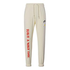 Брюки men's alphabet printing daisy sports pants/trousers/joggers creamy white Nike, мультиколор