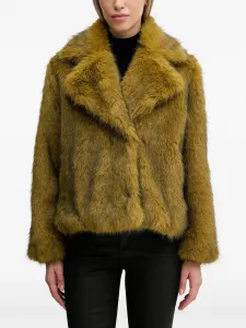 Пальто с лацканами Sisley, зеленый