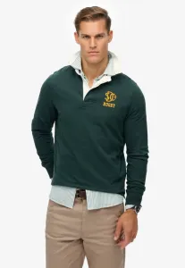 Винтажная спортивная рубашка-поло для регби Superdry & Co, Enamel Green