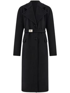 Ferragamo однобортное пальто, черный