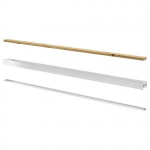 Рейка раздвижной двери для гардеробной, алюминий, 8,1х200 см, 2 шт. SKYTTA IKEA