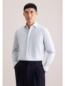 Seidensticker Приталенная деловая рубашка бирюзового цвета