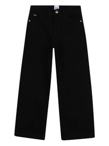 BOSS Kidswear брюки с нашивкой-логотипом, черный