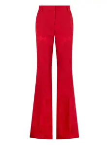 Брюки с цветочным принтом Roberto Cavalli, красный