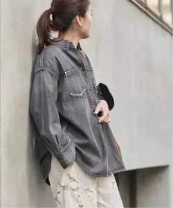 Легкая джинсовая рубашка Journal Standard, цвет Black A