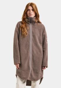 Флисовая куртка Didriksons JILL LONG FULL-ZIP, Bark/Taupe