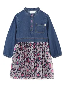 Джинсовое платье на пуговицах Billieblush, синий