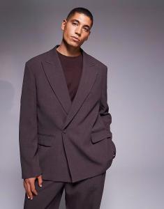 Свободный пиджак с запахом бордового цвета River Island