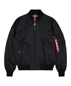 Легкая летняя куртка-бомбер, модель TT Alpha Industries, черный