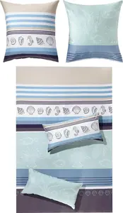 Постельное белье , синее, 1x 135x200 см + 1x 40x80 см Erwin Müller