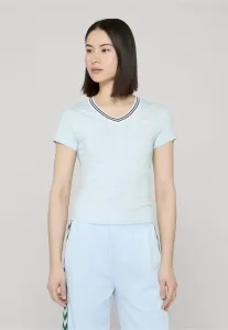 Футболка с v-образным вырезом и логотипом, базовая модель. Hummel, Light Blue