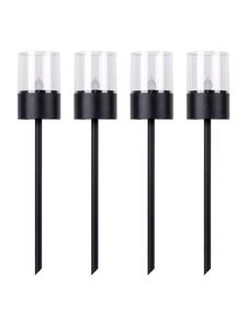 Näve Светодиодный солнечный светильник "FUEGO" черного цвета - (Д)7,5 см x (Ш)7,5 см x (В)37 см