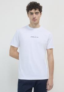 Футболка с принтом SCRITTA RICAMATA Calliope, молочный