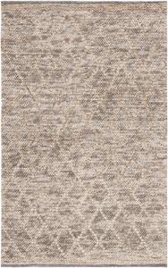 Ковер SAFAVIEH, 92 x 153 см, Natura Collection, Brown & Natural, ручной работы в стиле фермерский бохо с узором решетка, шерстяной, идеально подходит для помещений с высокой проходимостью: прихожая, гостиная, спальня (NAT223T)