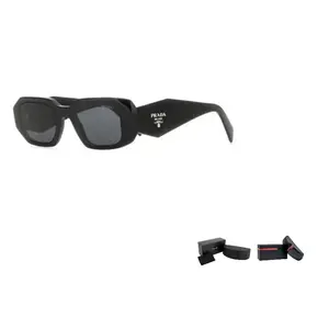 PRADA Солнечные очки с квадратной оправой, Black