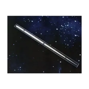 Космический истребитель - линейка дальности, синий, Miniature Gaming Templates (Micro Art Studio)